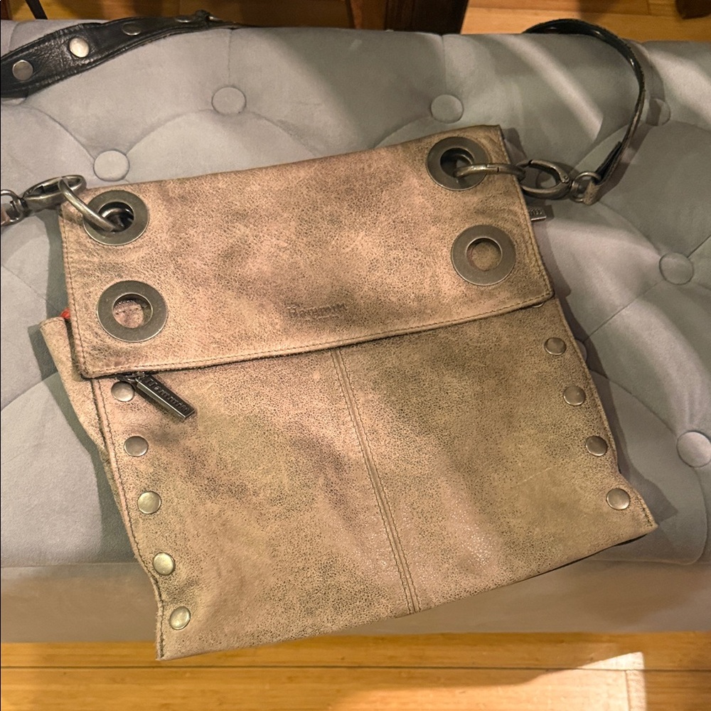 Hammitt Distressed Tan Crossbody Bag